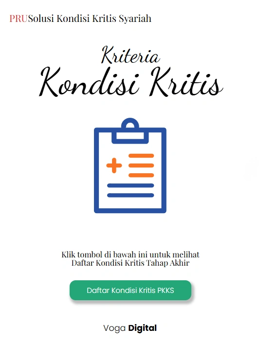 Kriteria Kondisi Kritis PRUSolusi Kondisi Kritis Syariah